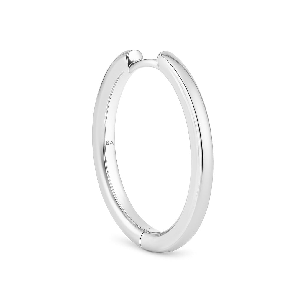 IVA L Earring 30mm SILVER
