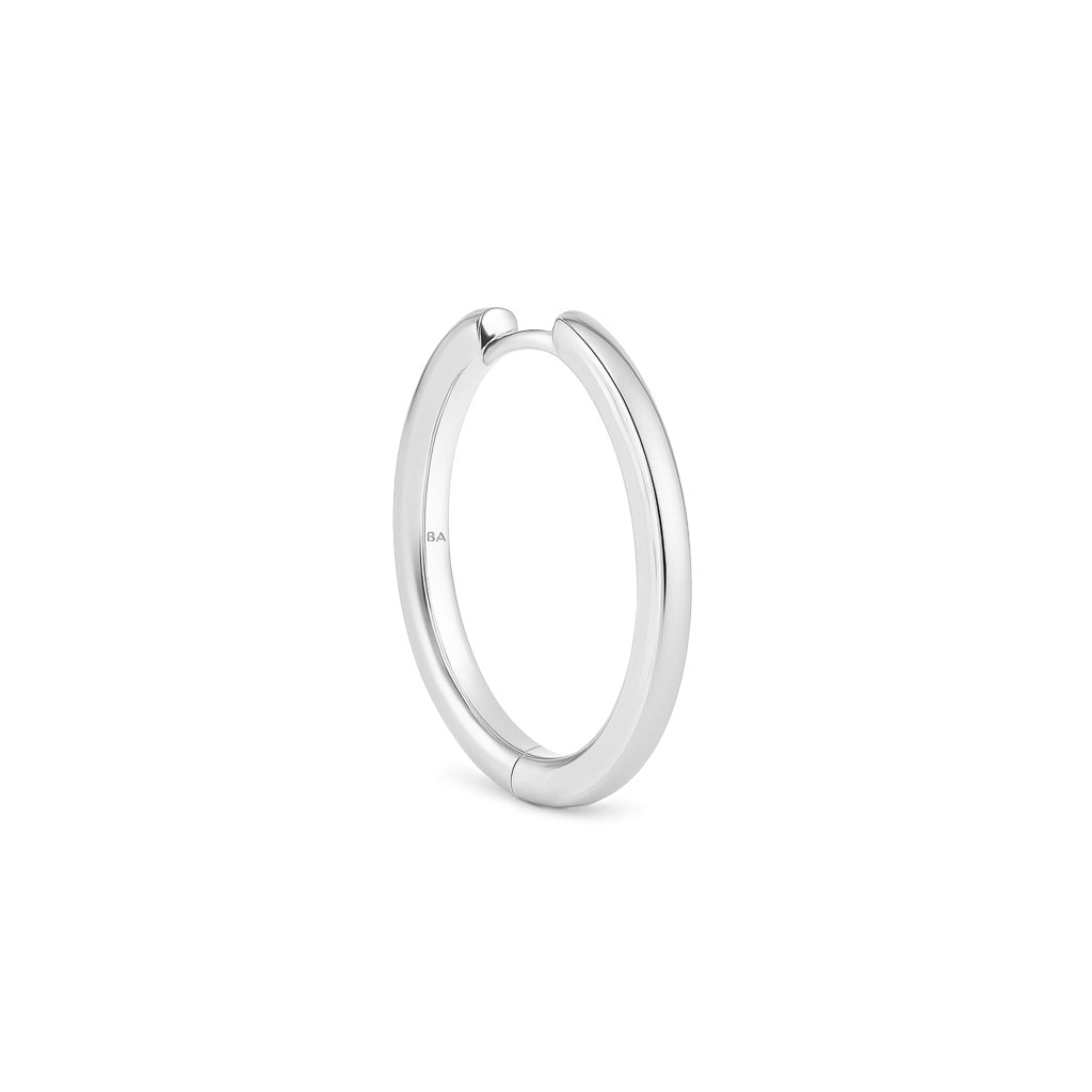 IVA M Earring 20mm SILVER