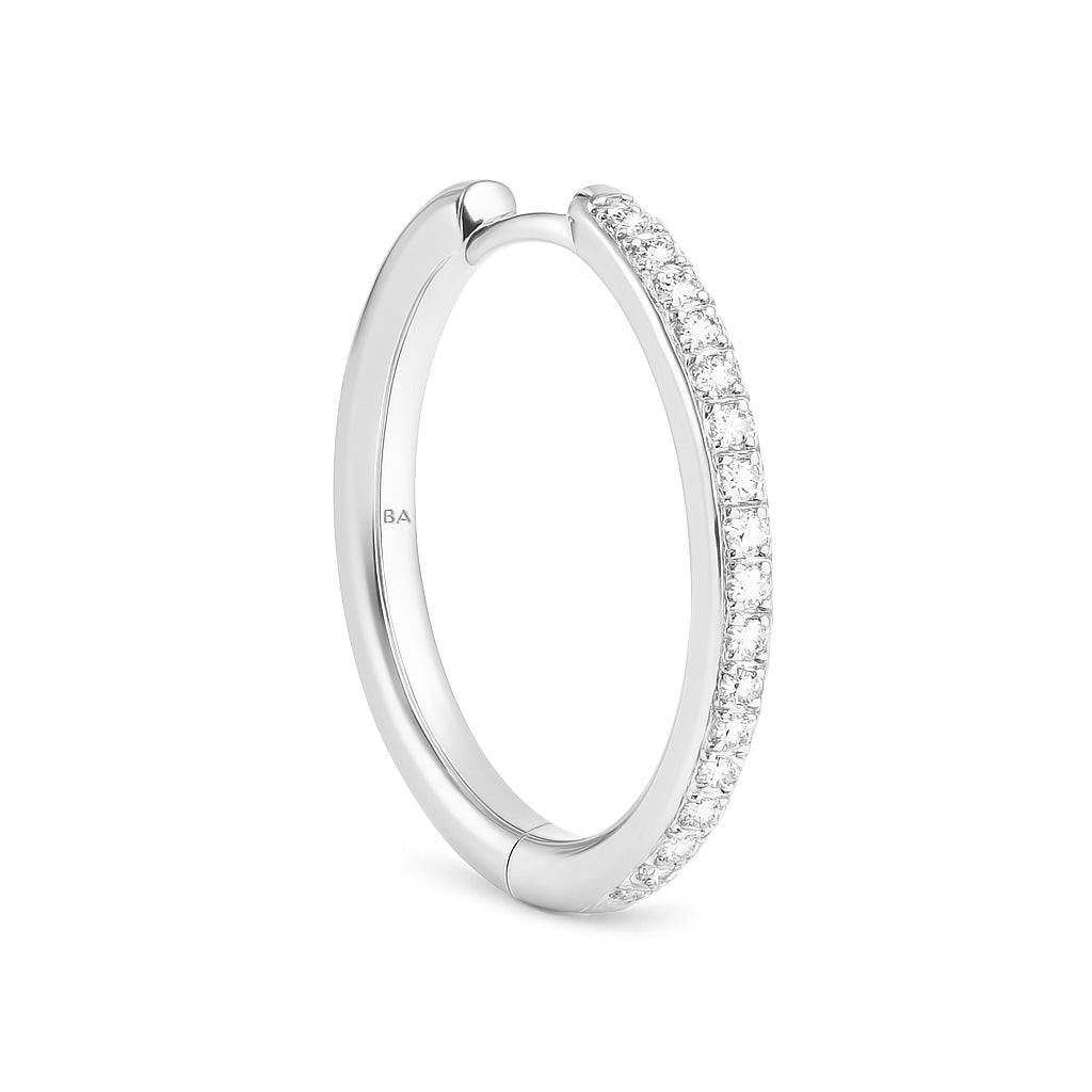 IVY L Diamond Earring 30mm SILVER