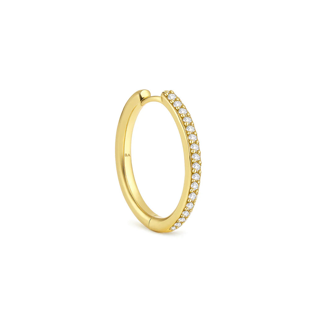 IVY M Diamond Earring 20 mm GOLD