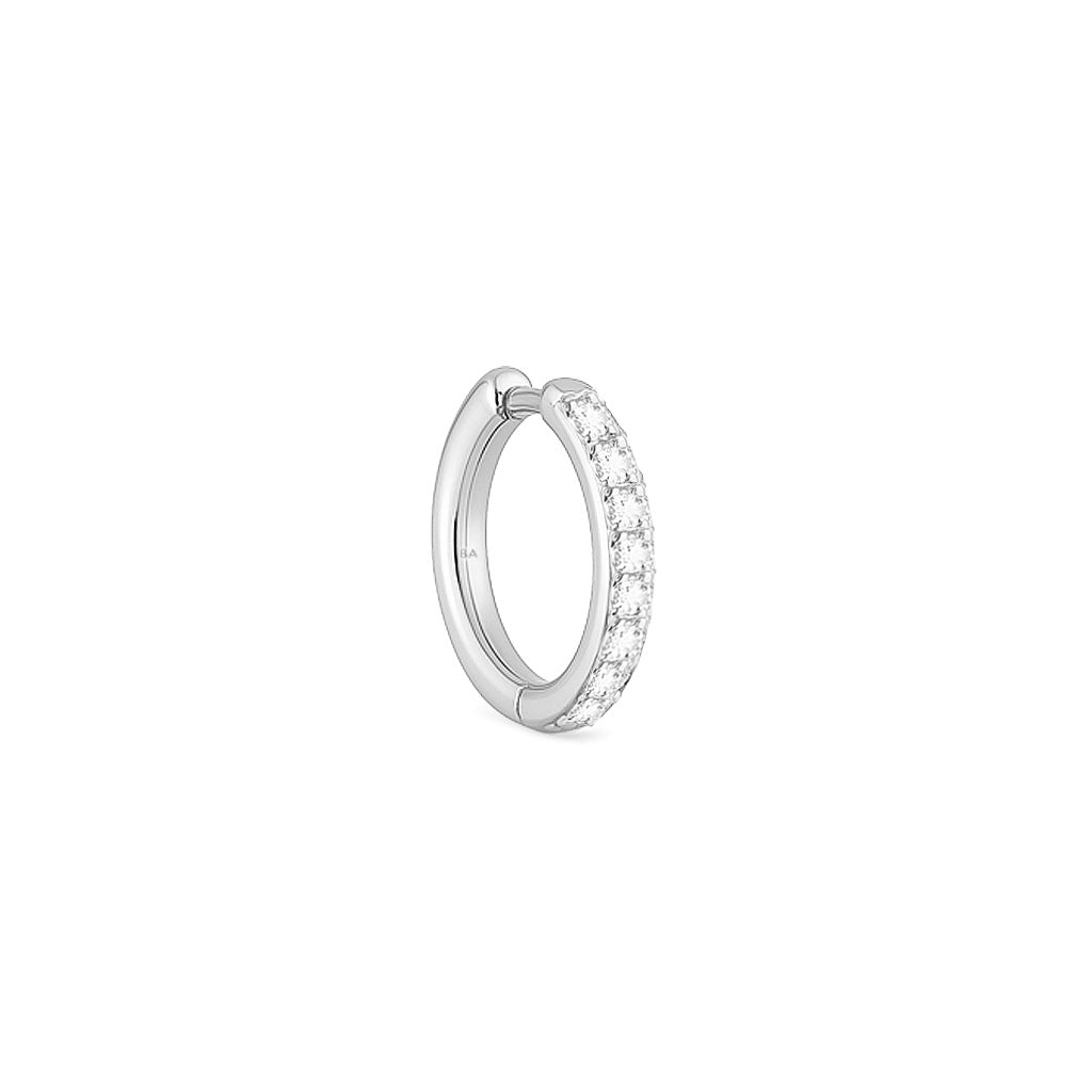 IVY S Diamond Earring 15mm SILVER