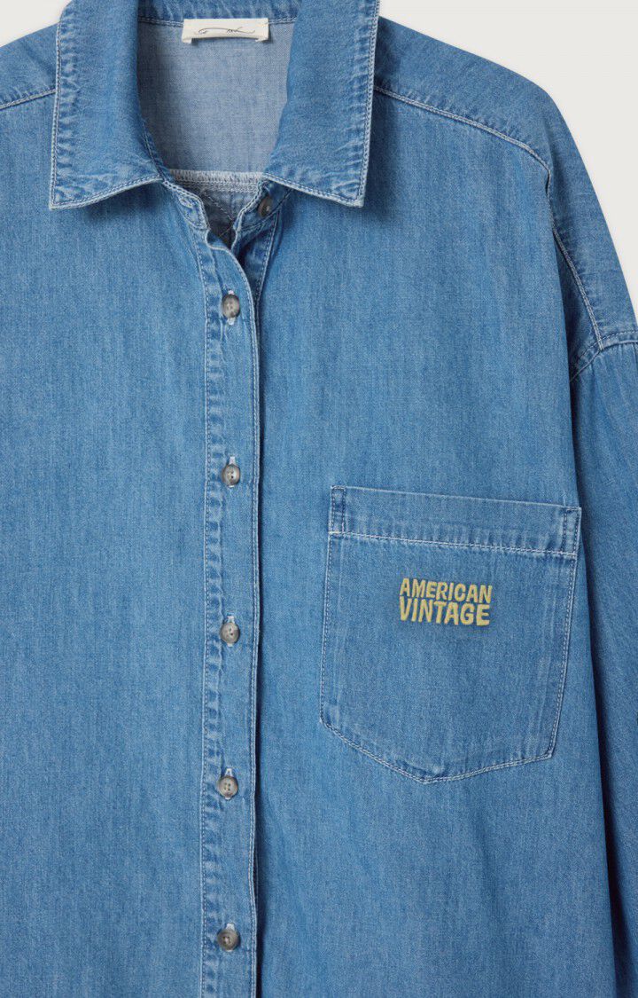 IZE06AH26 Denim Shirt Logo