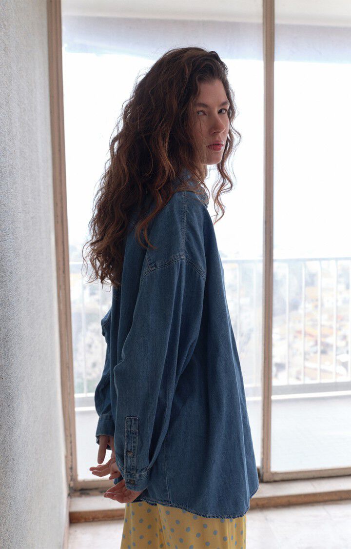 IZE06AH26 Denim Shirt Logo