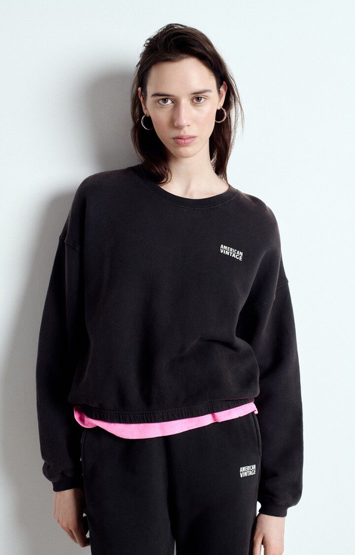 IZU03AH26 Sweater Court - Reglisse vintage