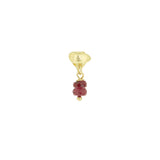 ISLAND earstud - RUBY GP 14K