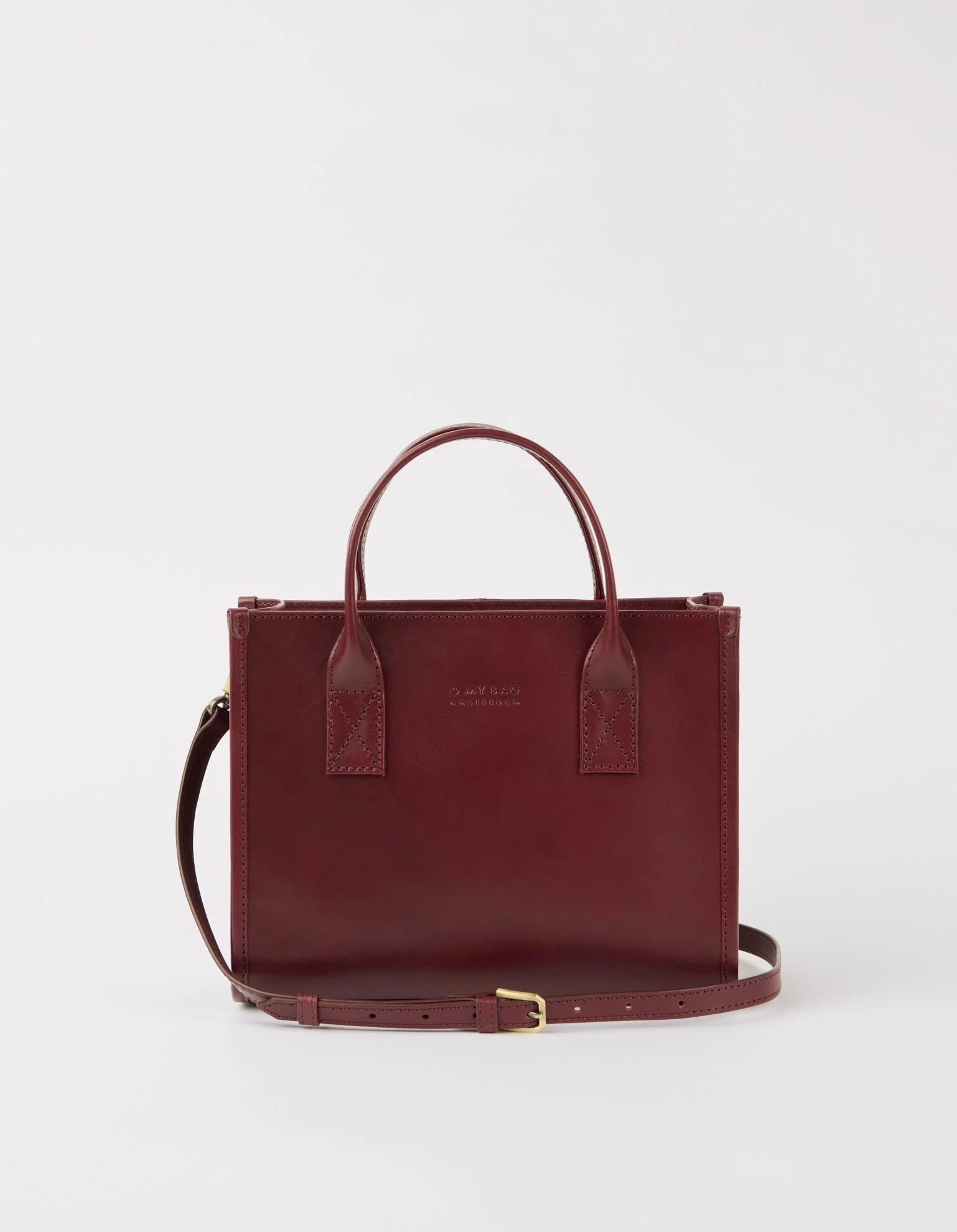 JACKIE Midi Bag - Dark Cherry Classic Leather