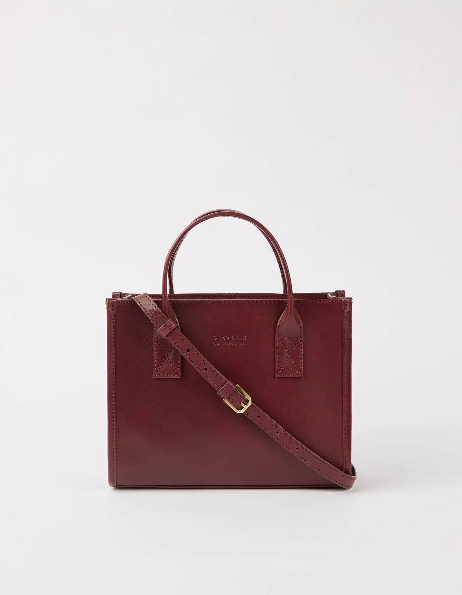 JACKIE Midi Bag - Dark Cherry Classic Leather