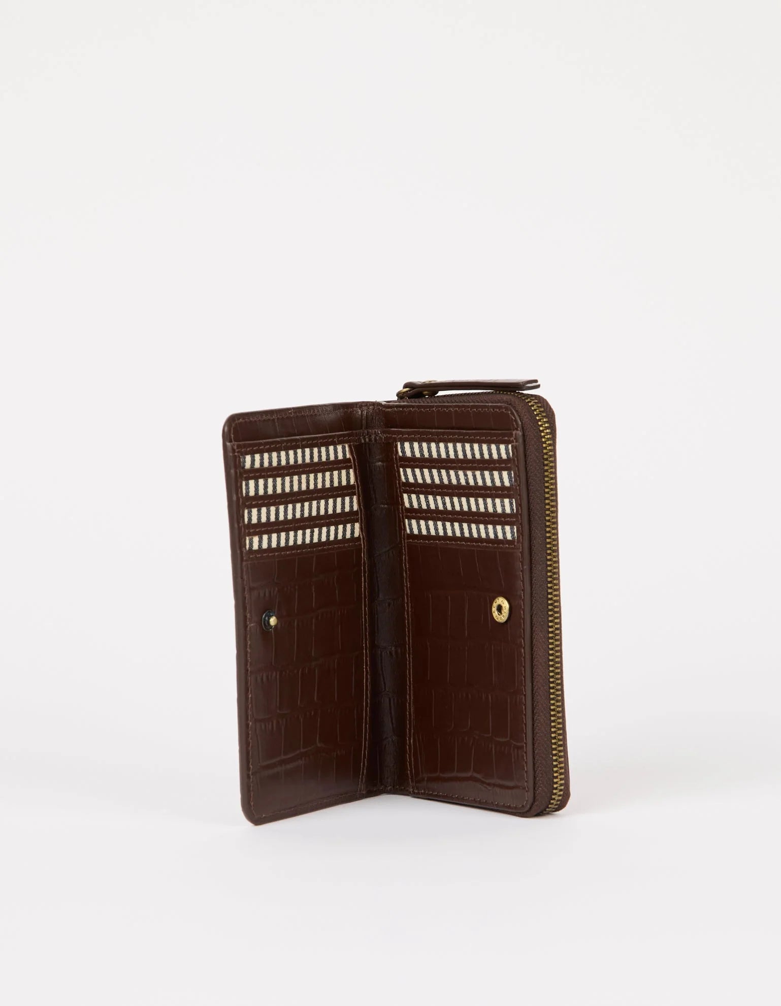 JETT Wallet - Chocolate Croco Leather