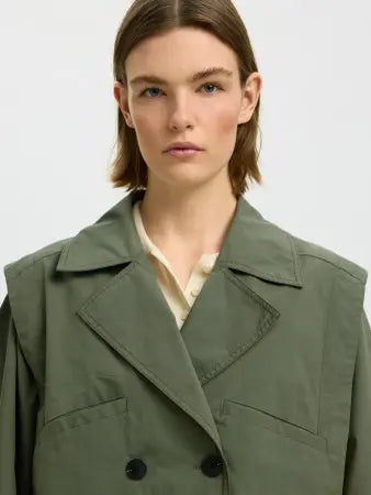 SLFSUTTON Casual bomber DEEP GREEN