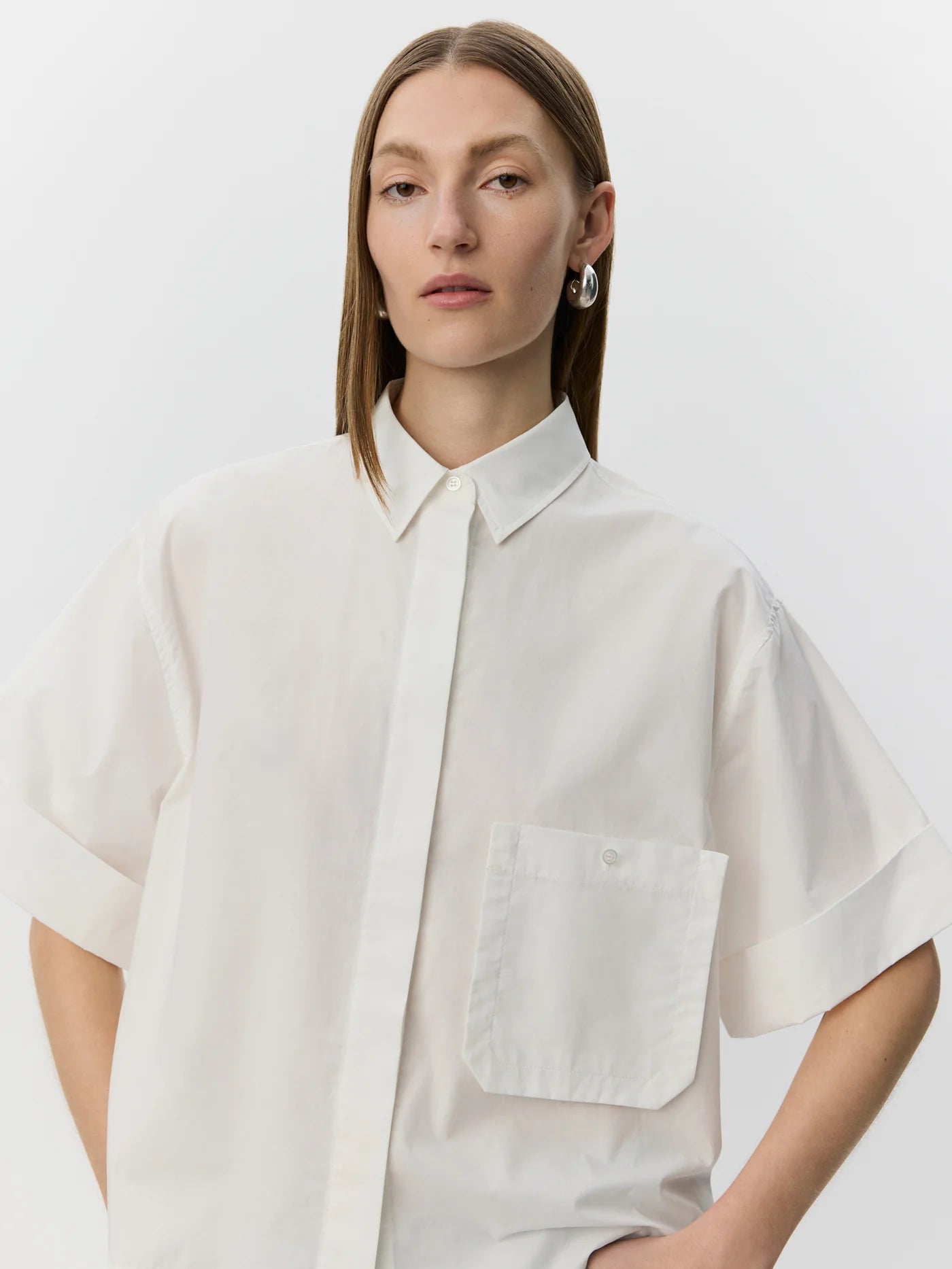 LEANASW Short Sleeve Shirt - White