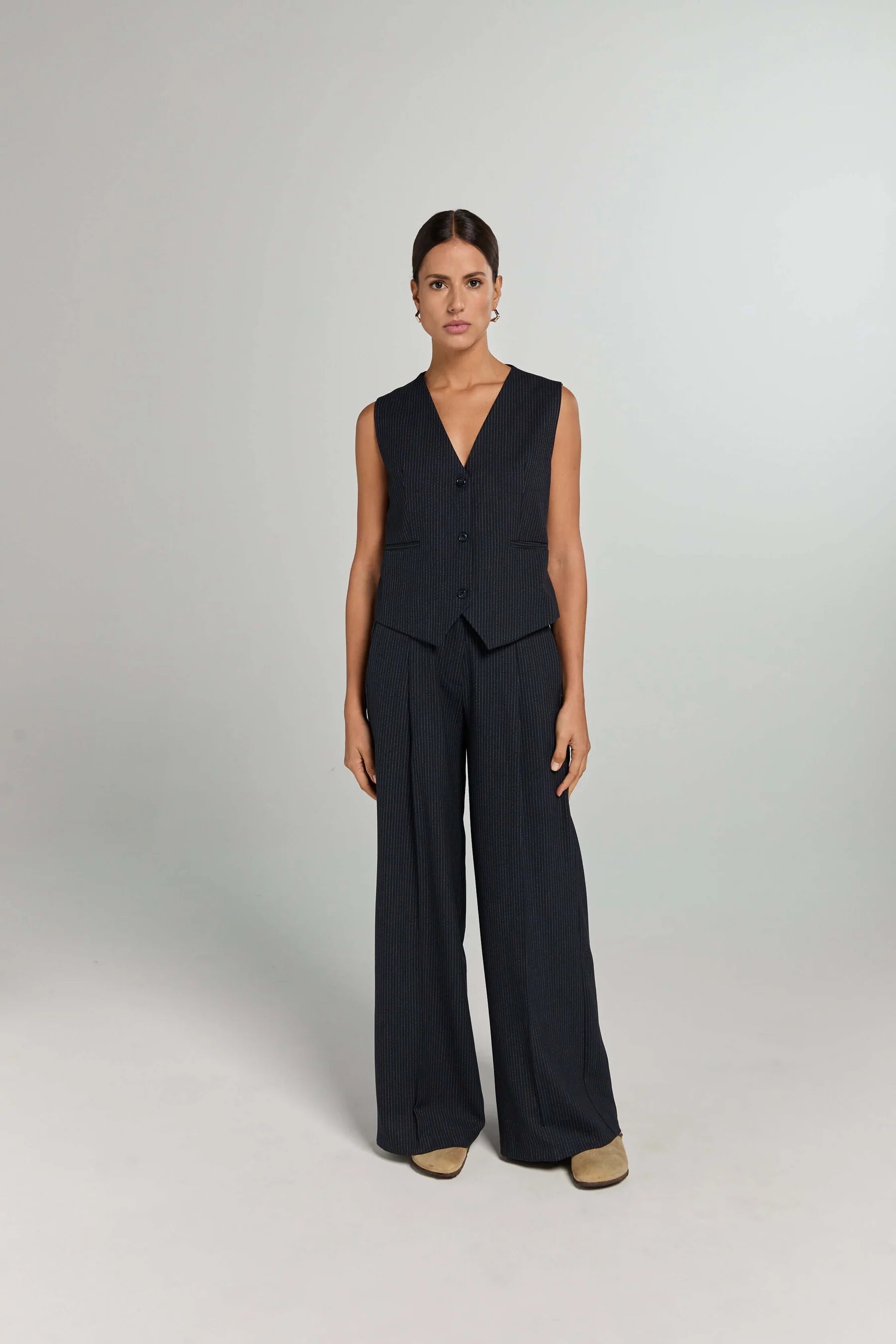 Logan Pants - Marine Pinstripe