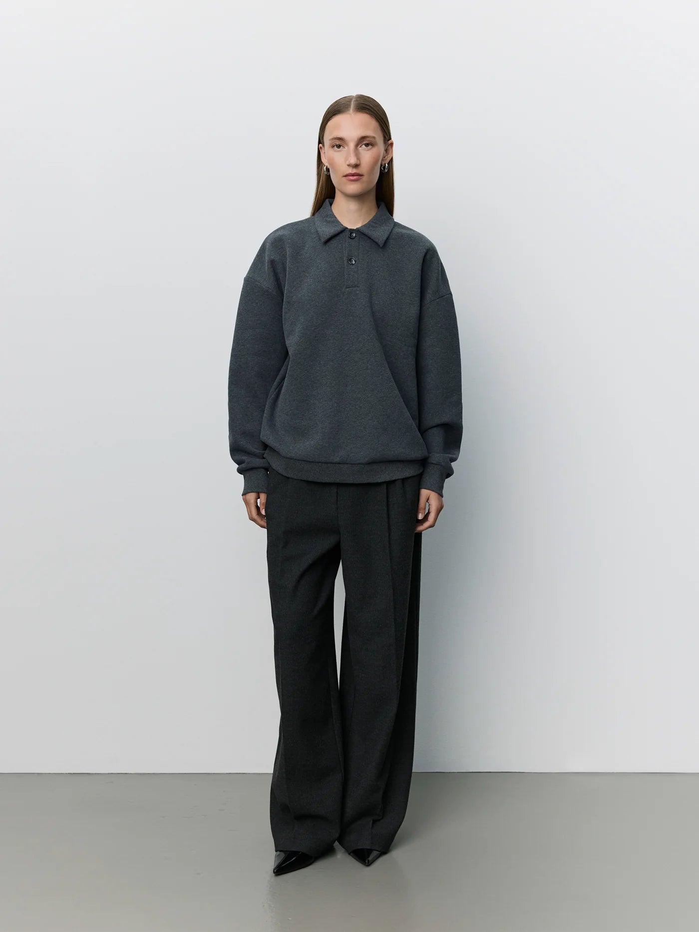 LUMESW Oversized Polo Sweatshirt
