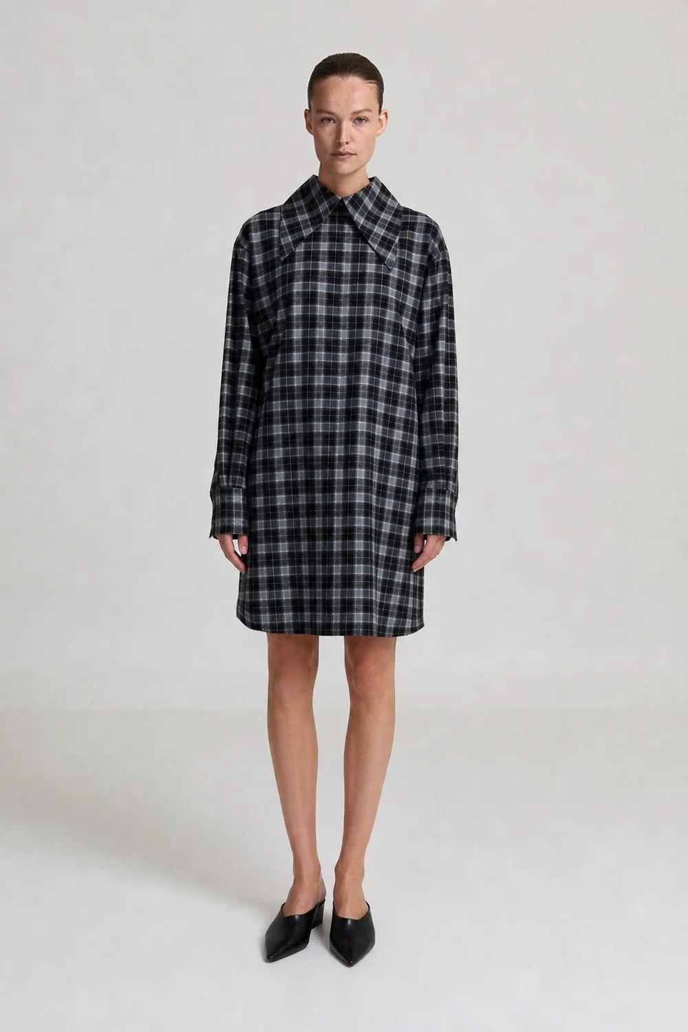 BABETTE Dress - Grey Checked