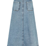 LUNA Maxi skirt Blue denim