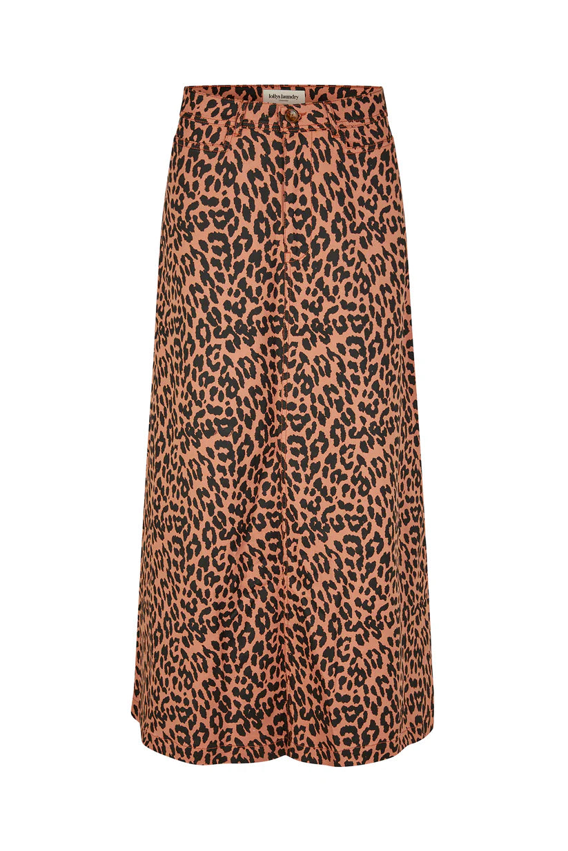 LUNA Maxi skirt Leopard print