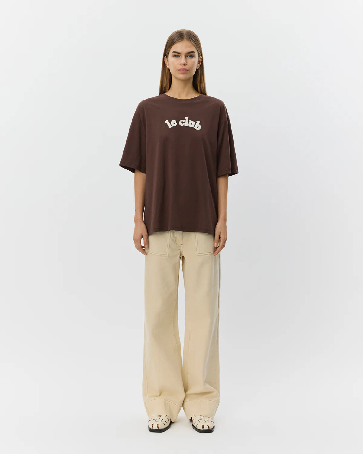 MAESW Oversize T-shirt DARK BROWN