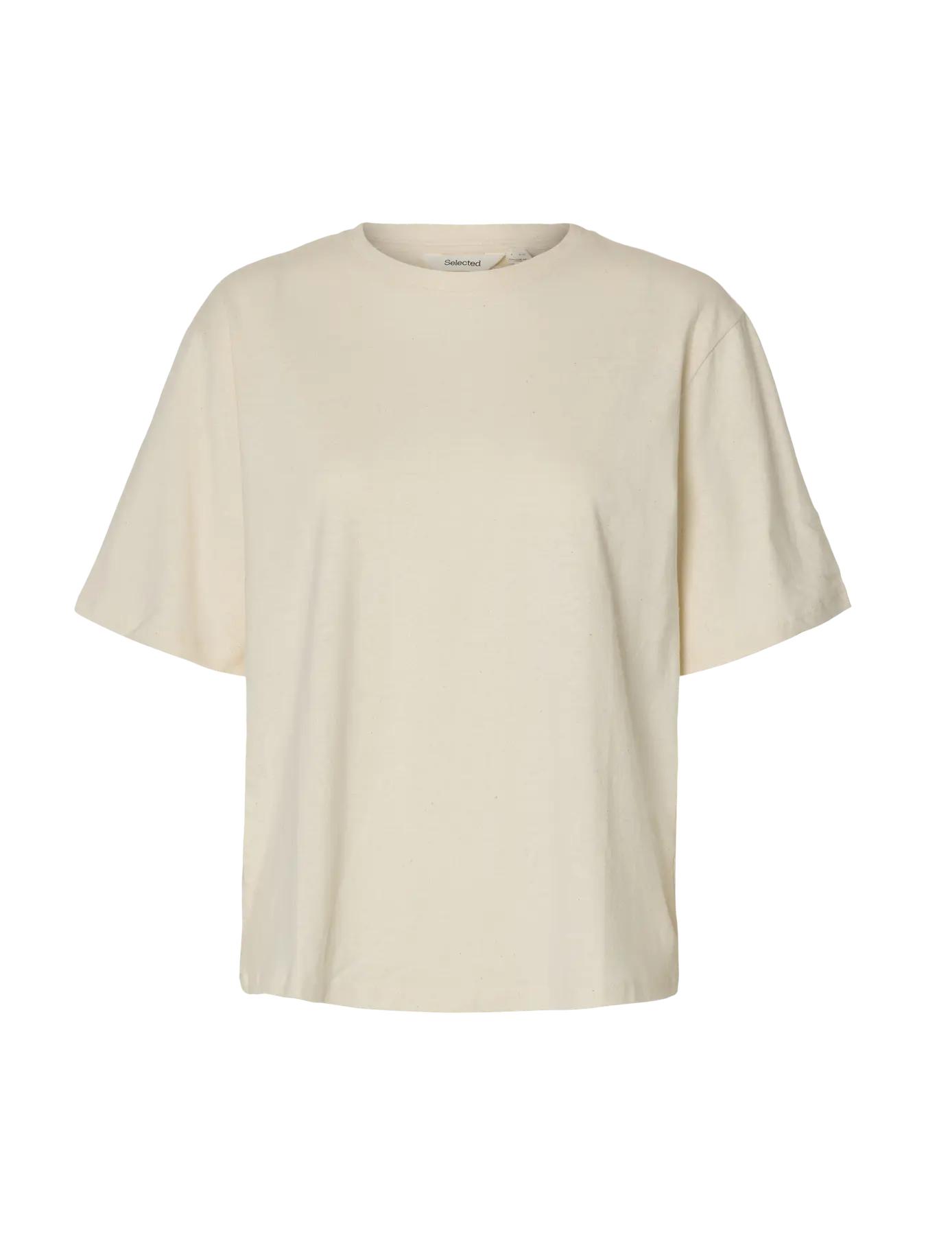 SLWADA SS linen blend tee NATURE