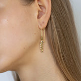 MAKE YOU MINE earring 14K GP Green Garnet