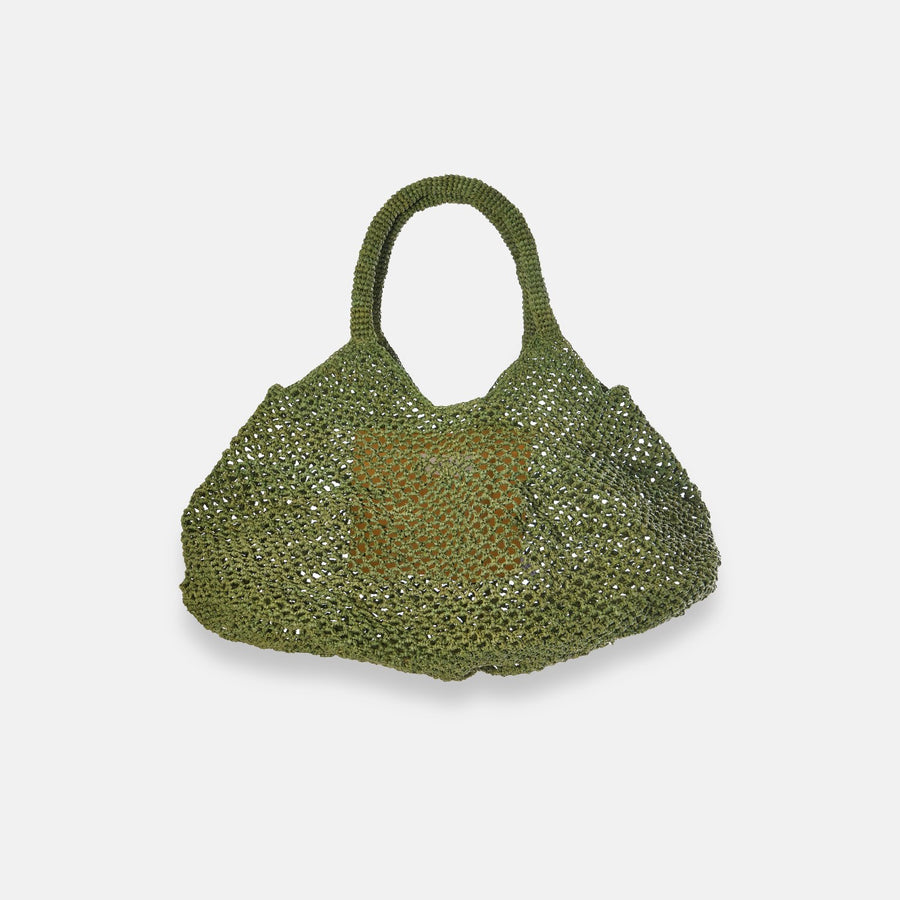 MAMABE Raffia basket bag Large
