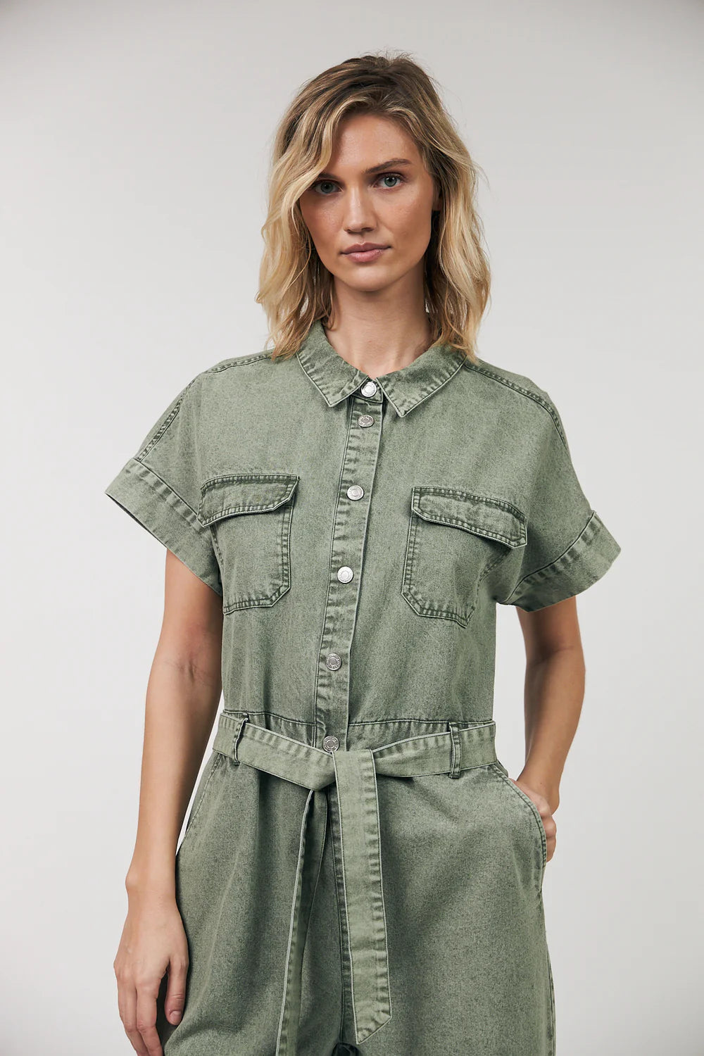 MATHILDE jumpsuit DUSTY GREEN