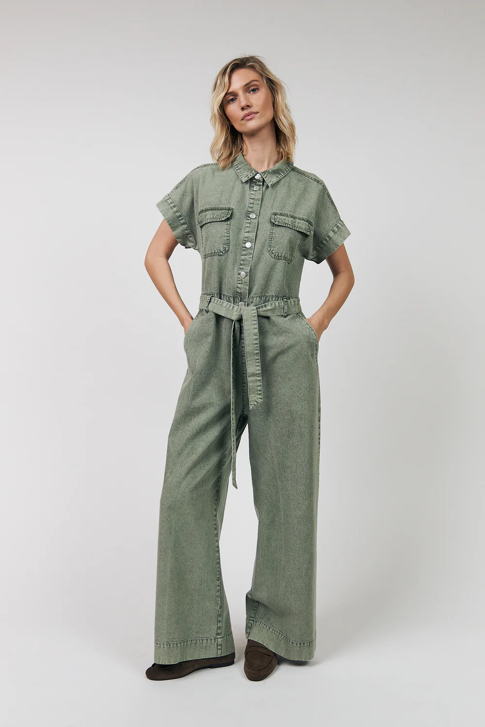 MATHILDE jumpsuit DUSTY GREEN