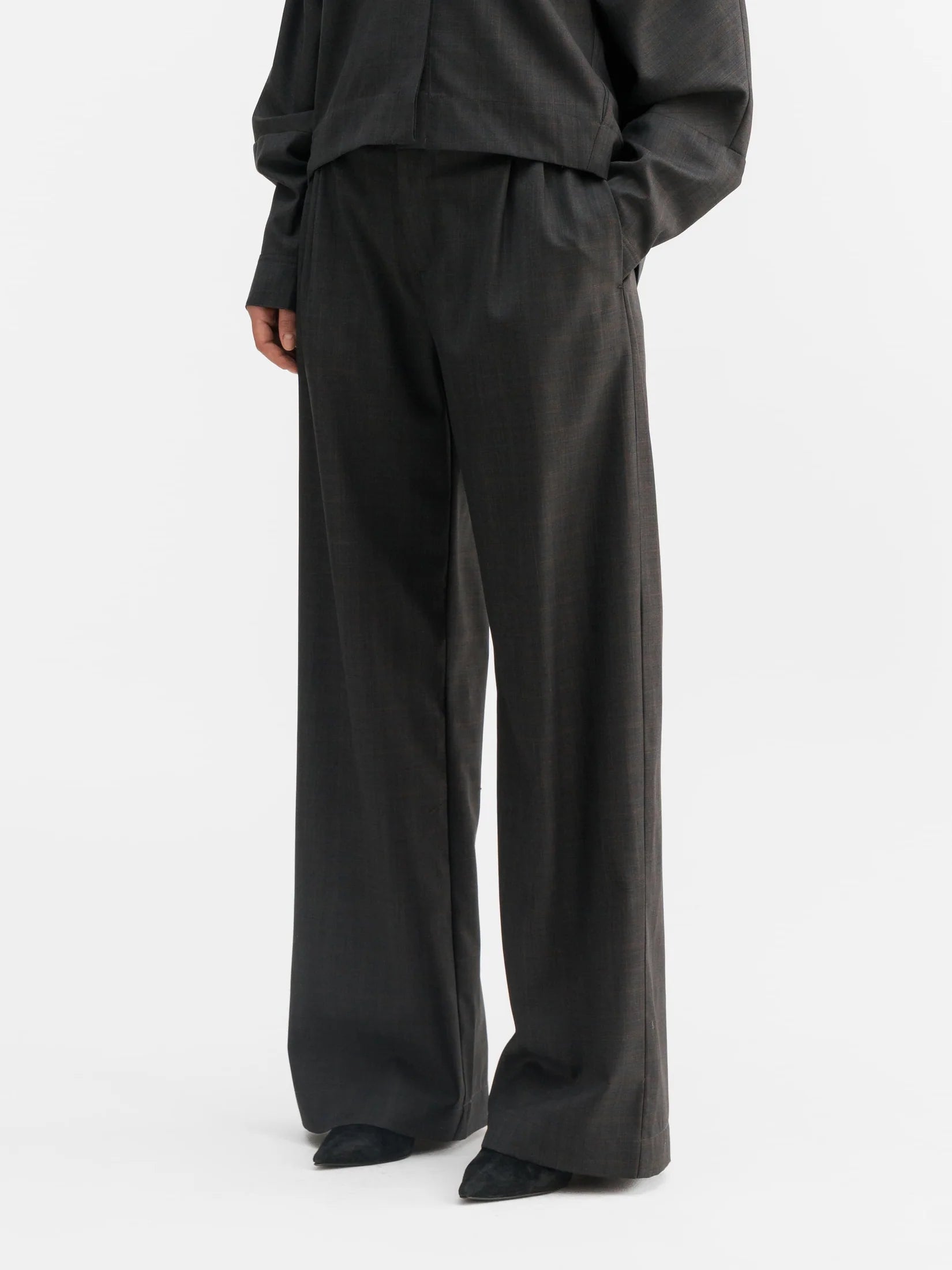 MEL Check trousers Dark grey