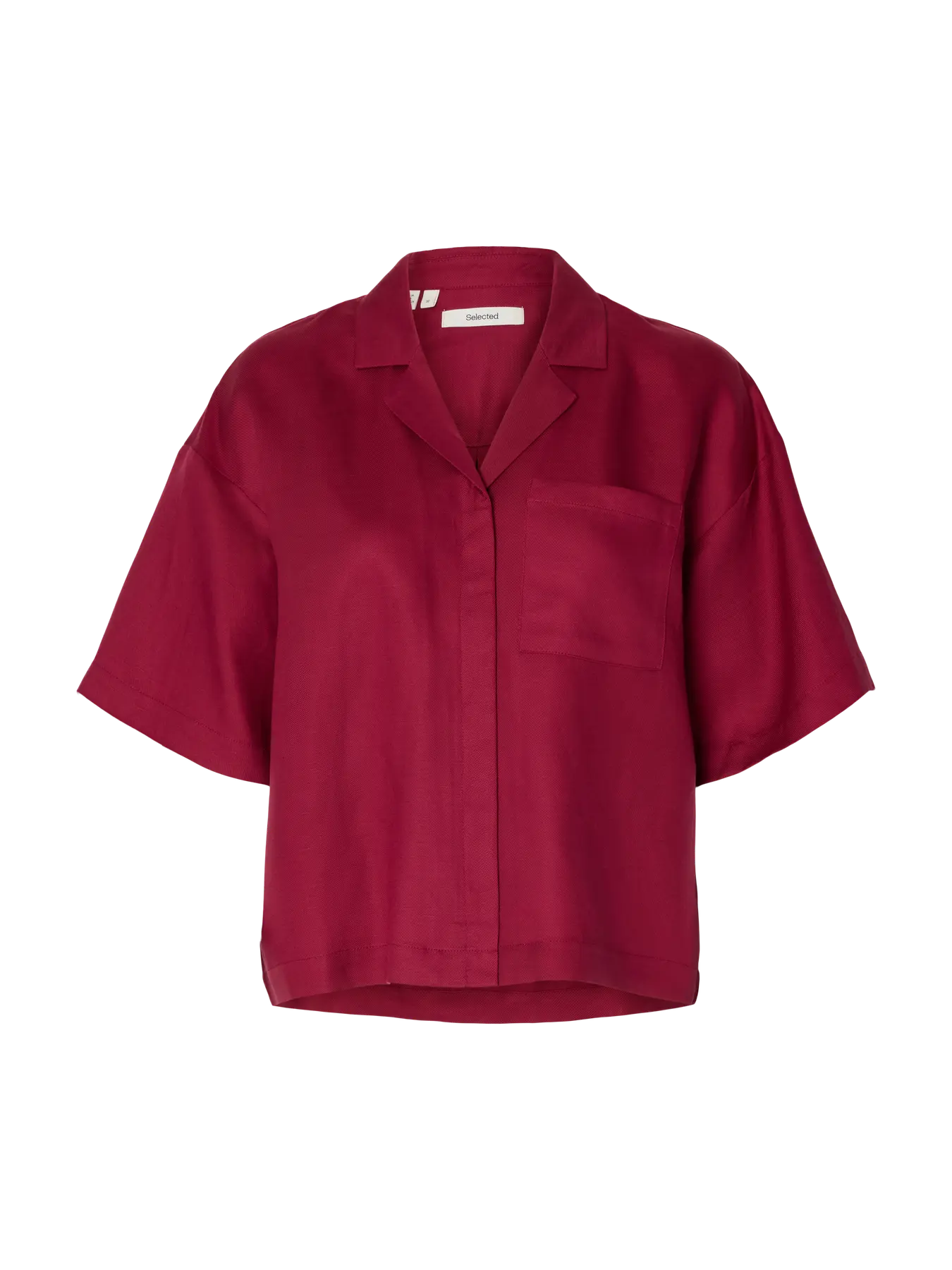 SLWLYRA 2/4 Boxy Linen Shirt - Anemone