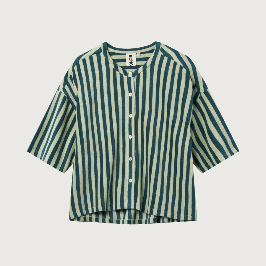 NARAM Oversized Shirt SEA FOAM & DEEP TEAL