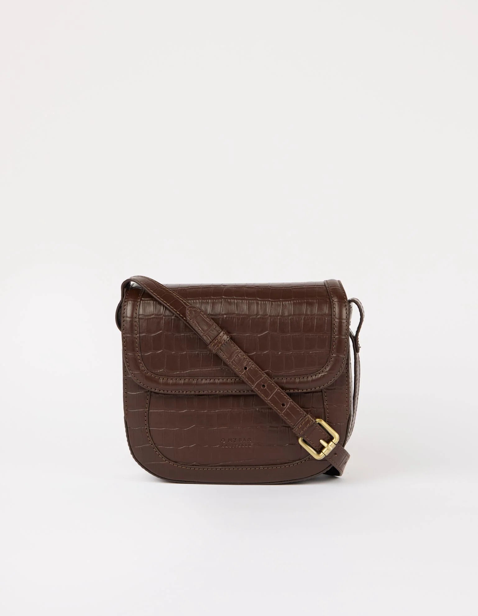 NINA Bag - Chocolate Croco Leather