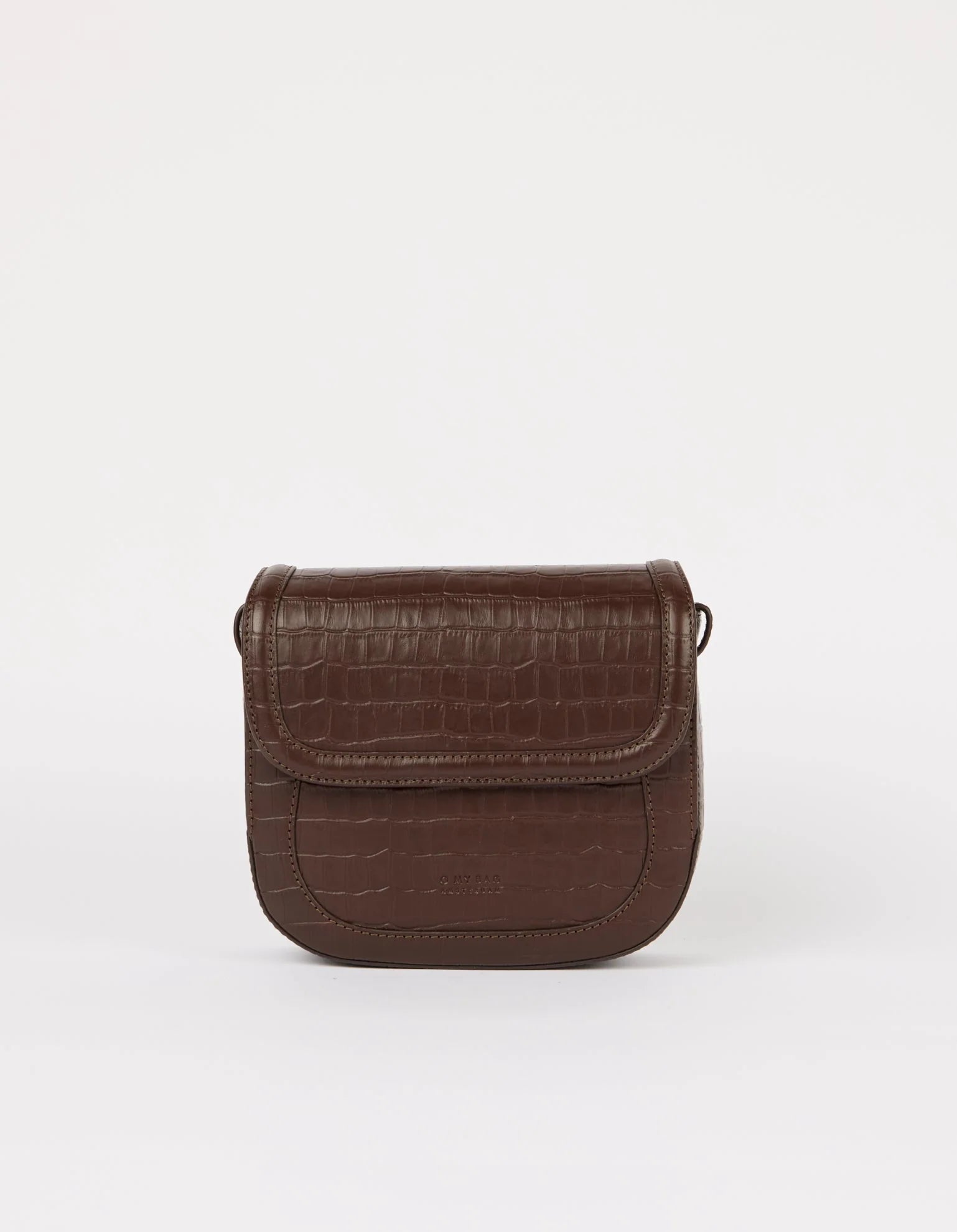 NINA Bag - Chocolate Croco Leather