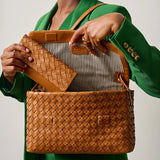 PAU'S Pouch COGNAC WOVEN