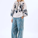 RITALL Pants Washed Denim