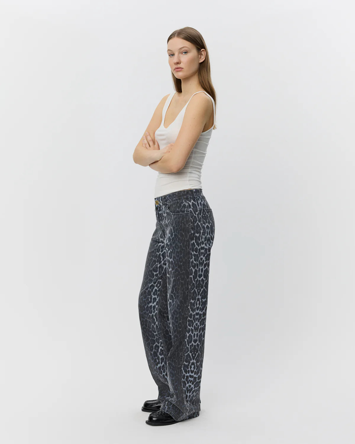 SIENNASW Leopard Jeans Blue
