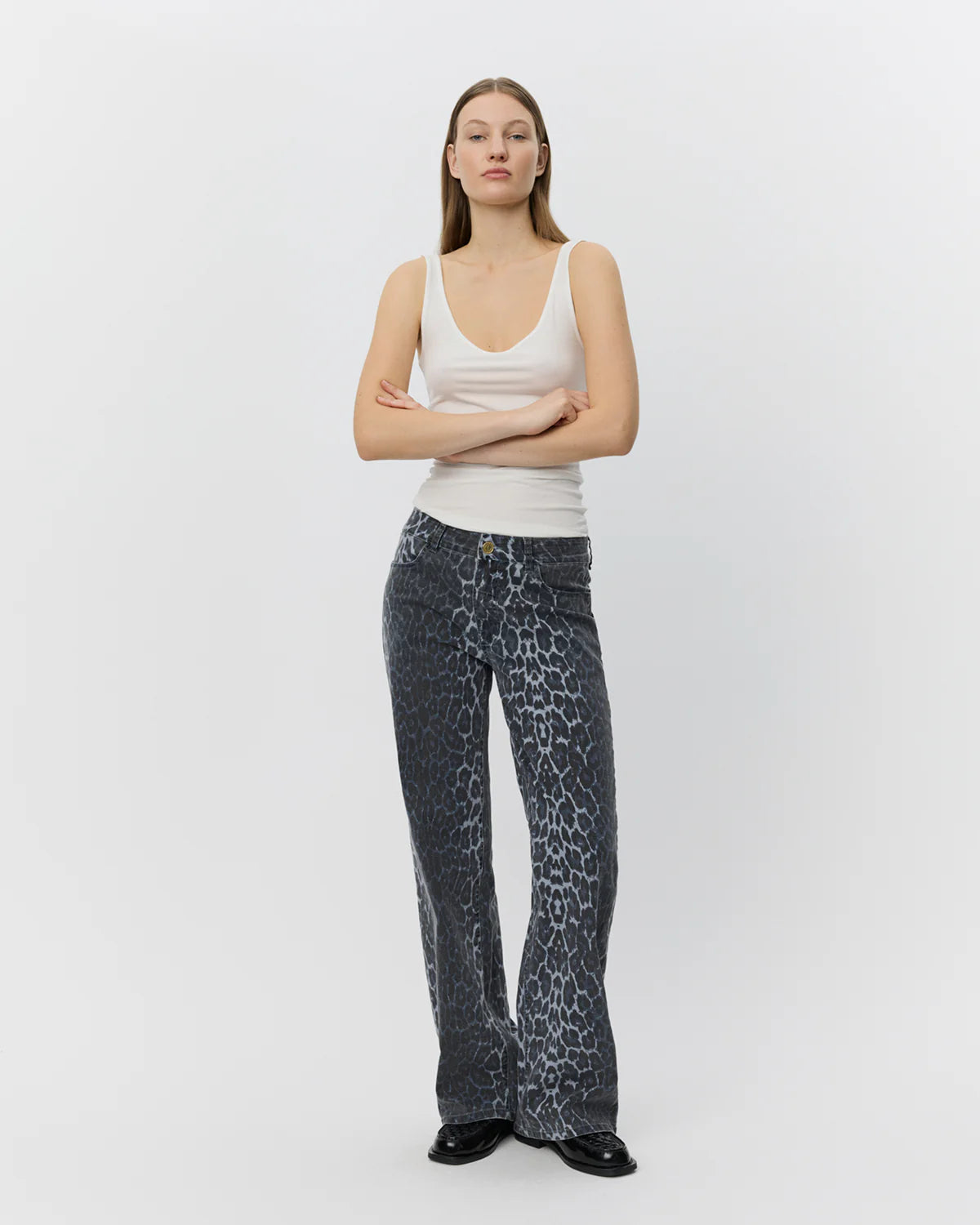 SIENNASW Leopard Jeans Blue