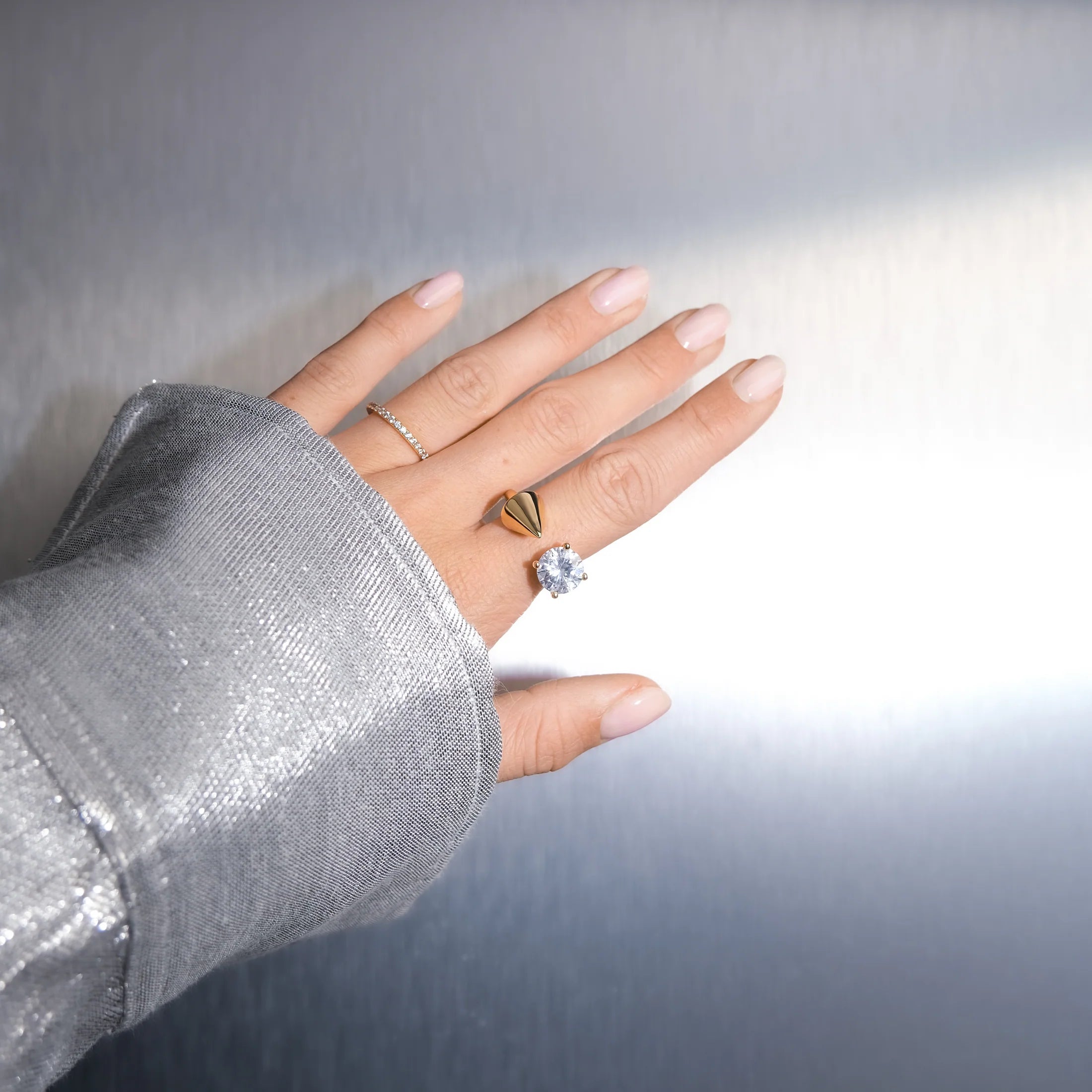 SPIKE Diamond Ring SILVER
