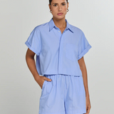 ELOISE Shirt Light blue/white striped