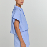 ELOISE Shirt Light blue/white striped
