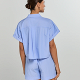 ELOISE Shirt Light blue/white striped