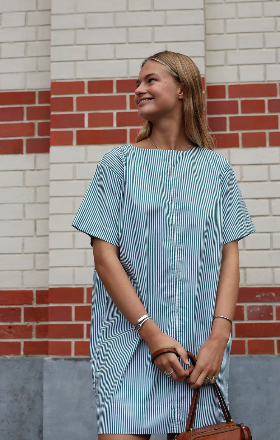DARLA Dress Stripe green