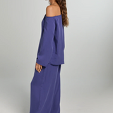LEONIE Tencel Pants FUTURE DESK/BLUE