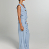 LOGAN Suiting Pants Light blue pinstripe