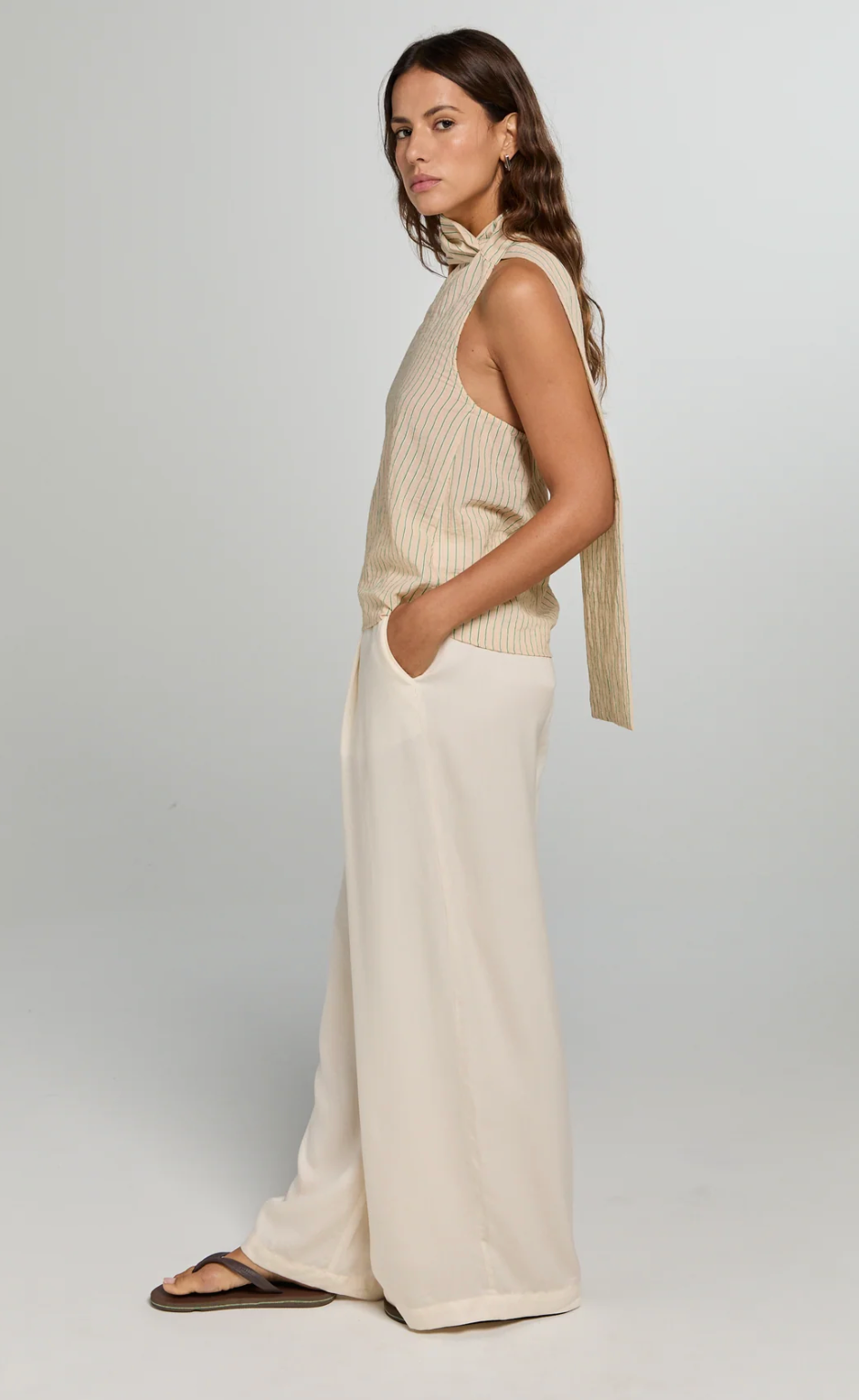 LEONIE Tencel Pants ECRU