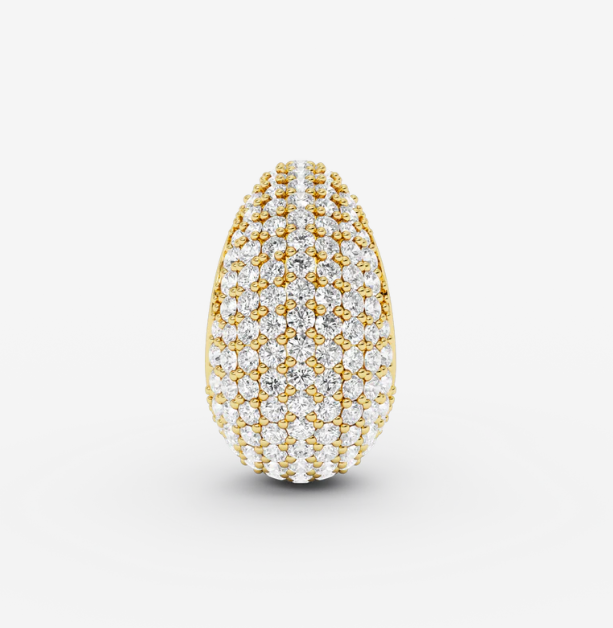 SMALL BULB DIAMOND earstud GOLD