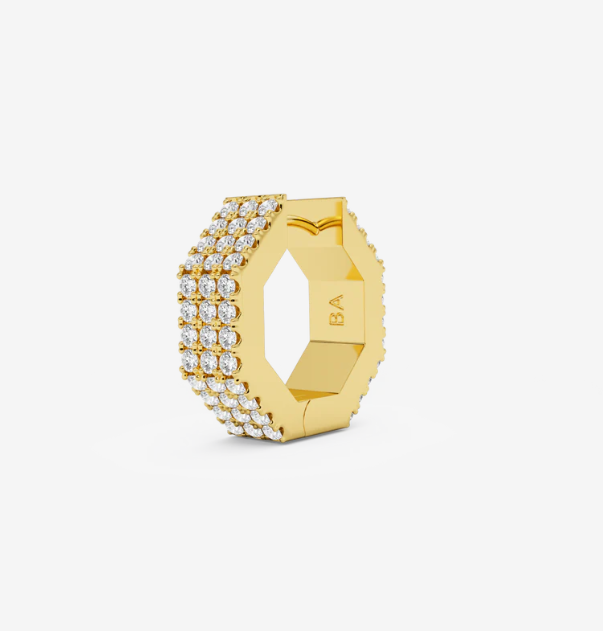 EDGE SMALL DIAMOND earring GOLD