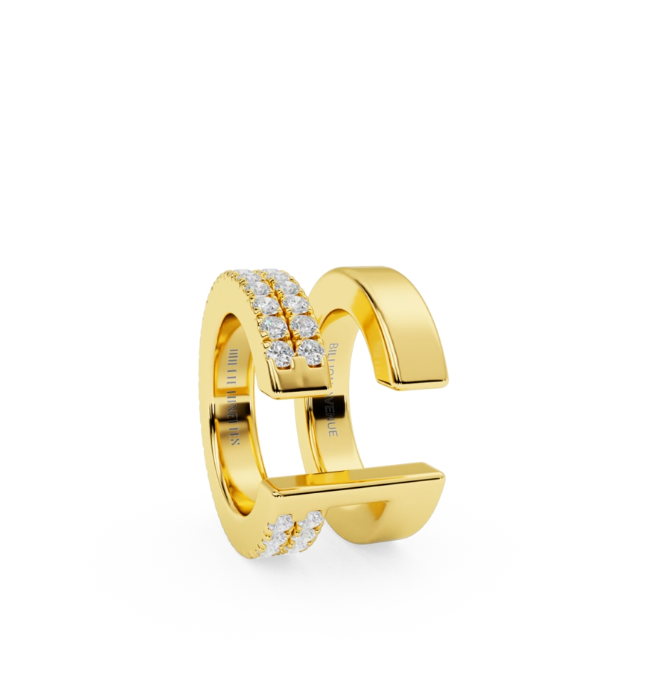 ODETTE LUNETTES X BA DOUBLE earcuff GOLD