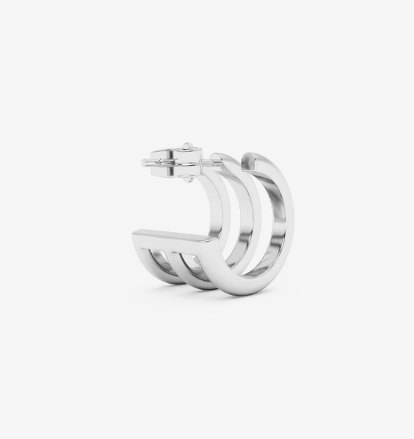 TRIO IVA earstud SILVER