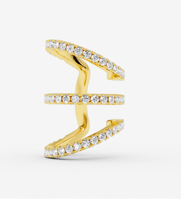 TRIO IVY earcuff GOLD