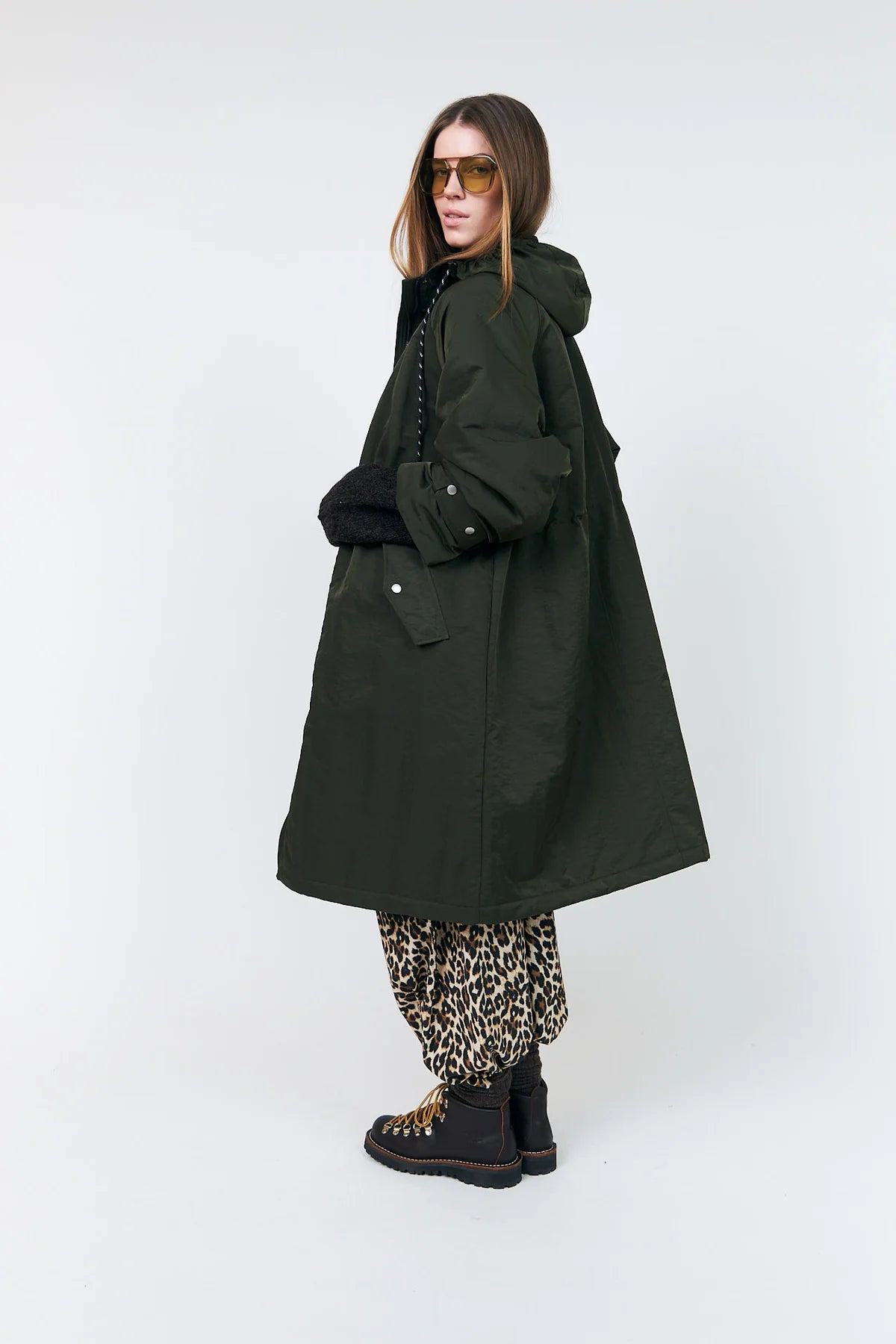 SHEALL Coat Long - Dark Green