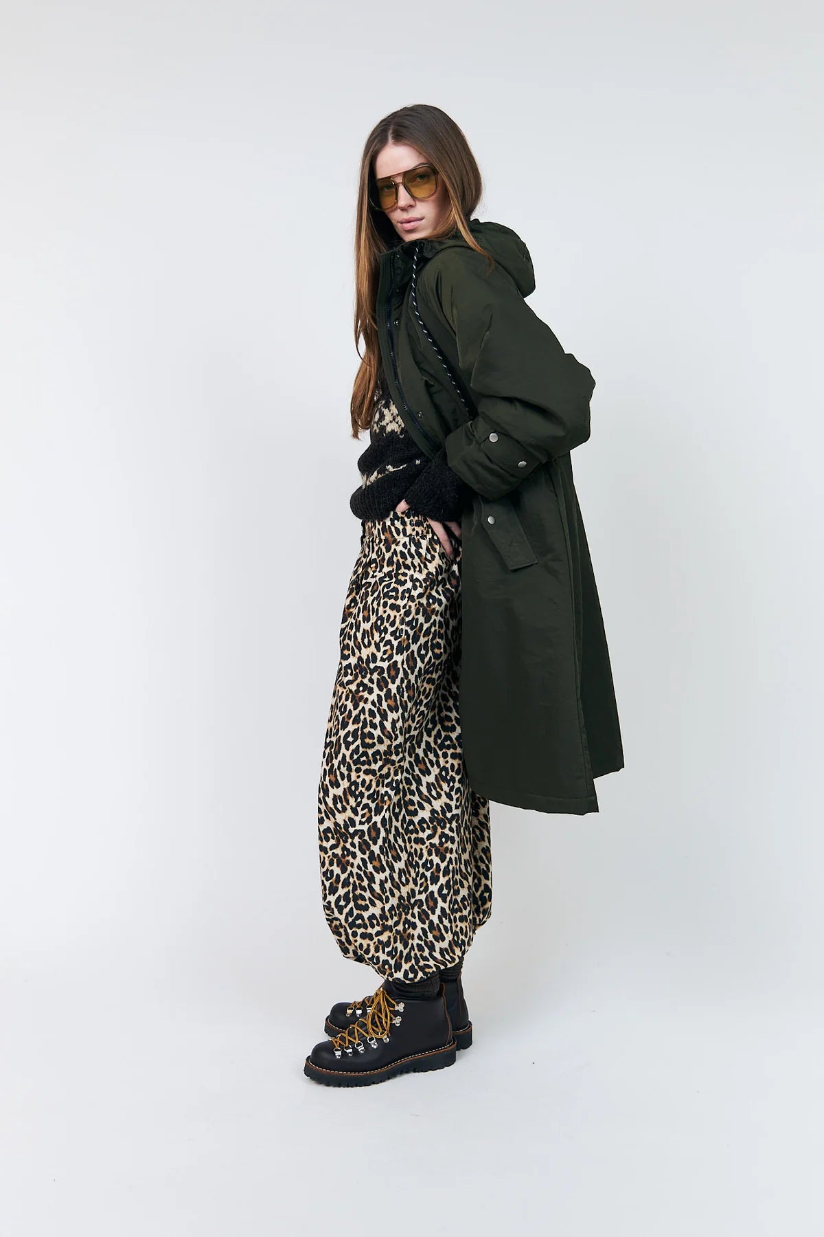SHEALL Coat Long - Dark Green