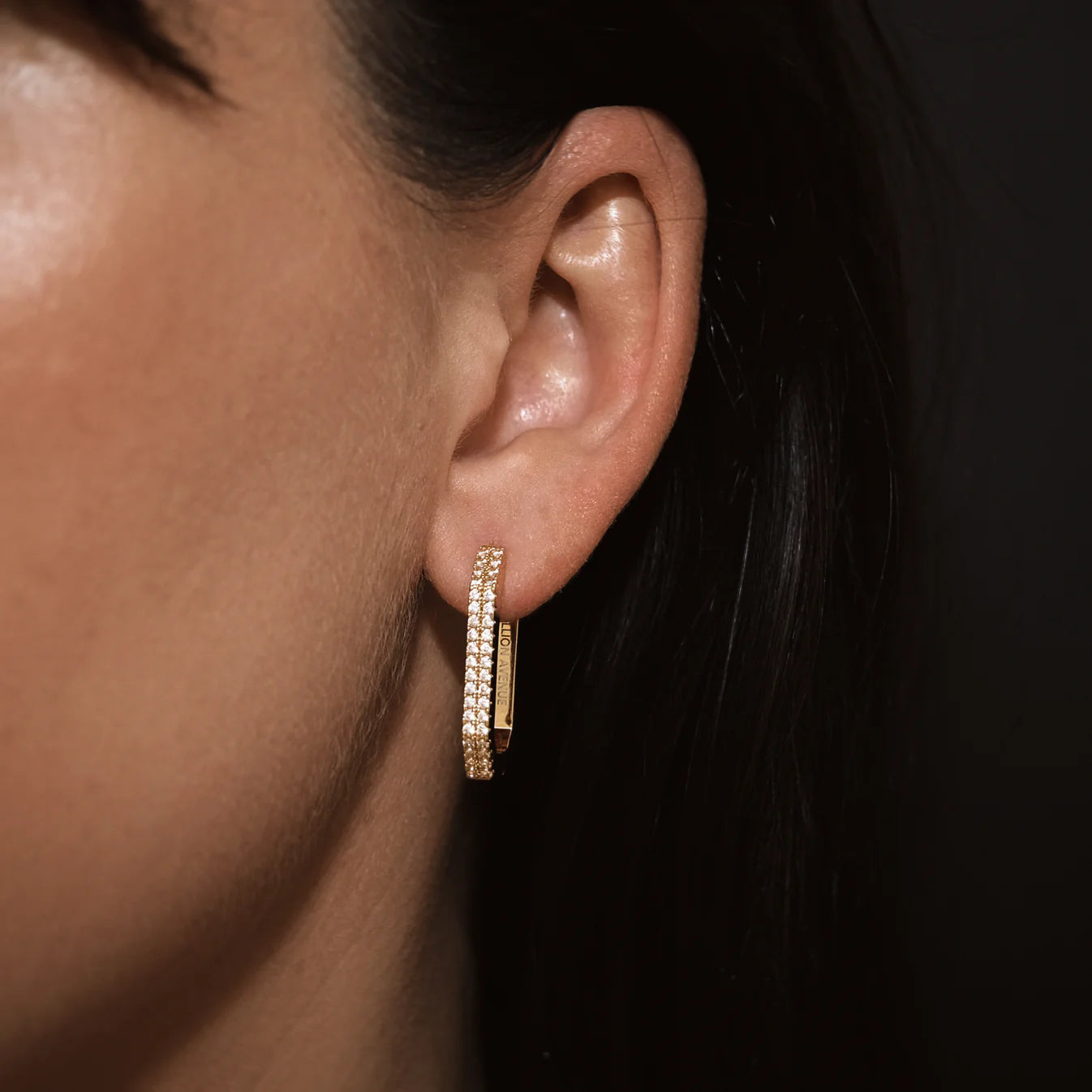 OCTA Short Diamond Earring SILVER